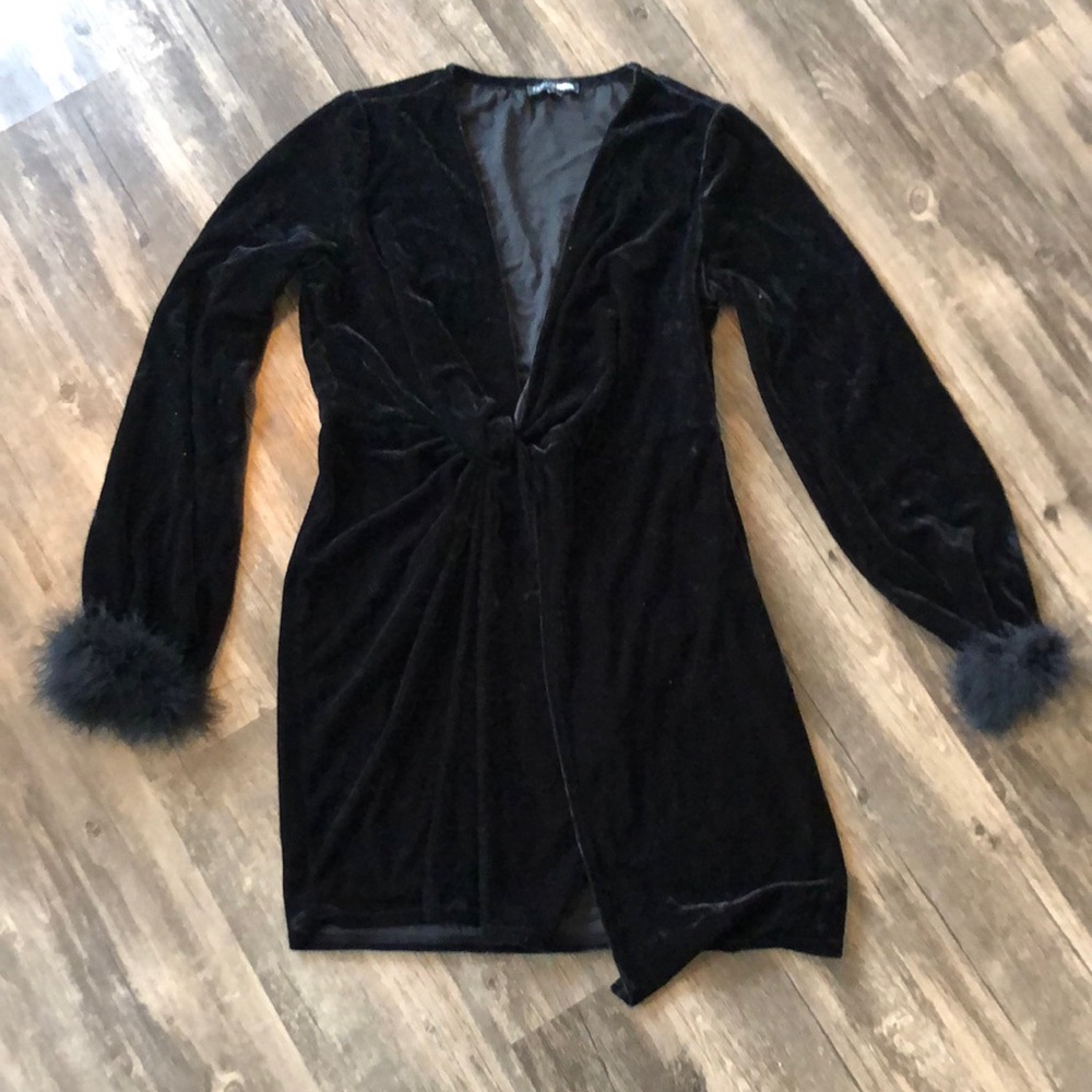 Fashion Nova Tainted Love Velvet Mini Dress